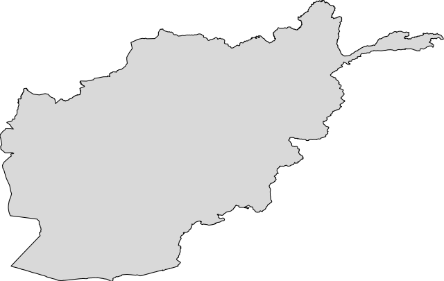 Outline map of Afghanistan
